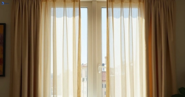 Dull dusty drapes in kingsbury-vic before professional cleaning